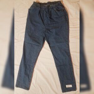 Chic Women Jeans Size 10 Elastic Waist